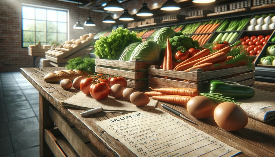 illustratie bij blog: Minimalisme en boodschappen doen: 5 tips